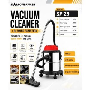 Starpower 1400w Wet & Dry Vacuum Cleaner With Blower 25Ltr SP 25