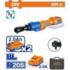 Wadfow 3/8'' Square Drive Cordless Drive Ratchet 20V 60 N*m Wcd20602