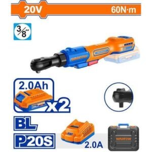 Wadfow 3/8'' Square Drive Cordless Drive Ratchet 20V 60 N*m Wcd20602