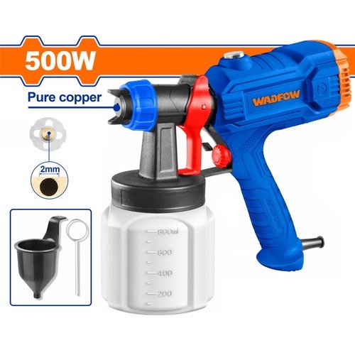 Wadfow 500W 800Ml Paint Spray Gun Weg1A18