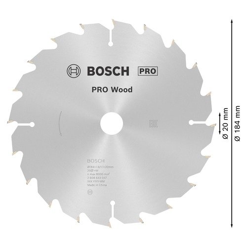 Bosch Tct Saw Wood Cutting Blade Expert Speed 20mm Bore