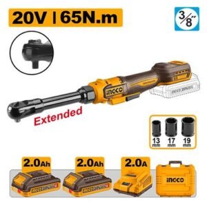 Ingco 3/8'' Square Drive Cordless Drive Ratchet 20V 65 N*m Cdrli2065292