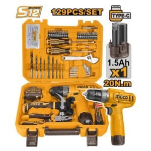 Ingco 129 Pieces Household Tool Set Hkthp11291