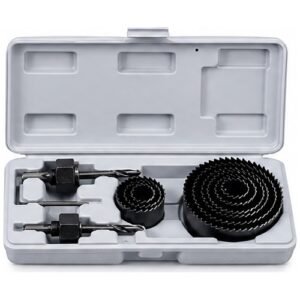 Red Elephant 12 Pieces Carbon Steel Hole Saw Set