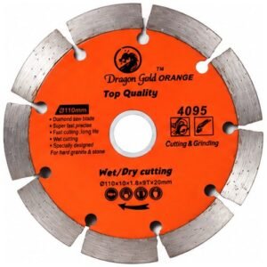 Dragon Gold 4 Inch 9 Seg Diamond Saw Blade 110Mm Wet/Dry Cutting 4095
