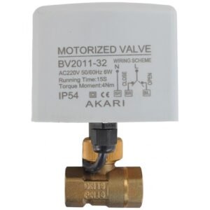 Akari 12.70Mm(1/2") Electric Actuator Motorized Brass Ball Valve Eav-15