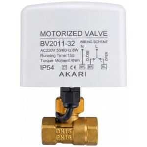 Akari 38.10Mm(1.1/2") Electric Actuator Motorized Brass Ball Valve Eav-40