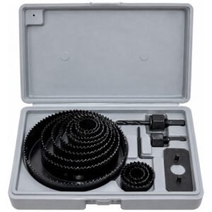 Akari 16 Pieces Carbon Steel Hole Saw Set