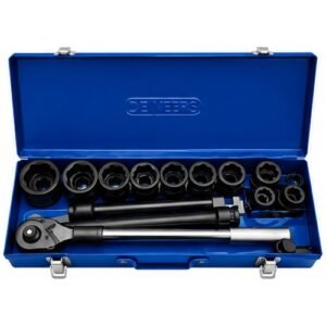 De Neers 3/4'' Square Drive 14 Pieces Impact Hex Socket Set Imp-C-14M