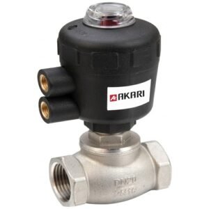 Akari 12.70Mm(1/2") Globe Control T Type Double Acting Actuator Valve Female Thread Gv100P015Nc-304