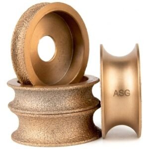 Asg 3 Inch Diamond Moulding Wheel Full Round 75Mm