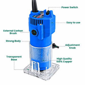 Grate Power 850W Trimmer 6.35Mm Gp-Et-3703 - Image 3