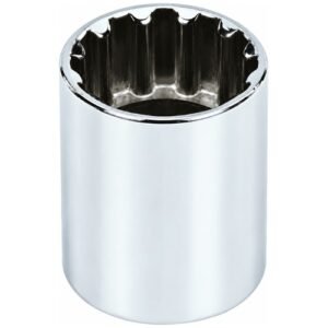 De Neers 1/2 Inch Female Spline Socket Chrome Vanadium Steel