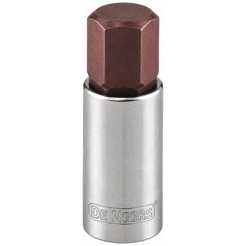 De Neers 1/2" Square Drive Allen Socket 100Mm Long Mirror Finish — De Neers Ratchet Handles & Sockets
