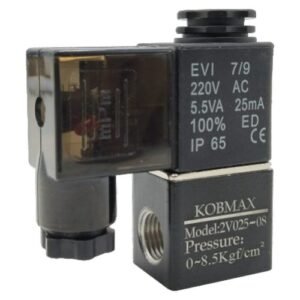 Kobmax 2 Port 2 Position 6.35Mm(1/4") Single Solenoid Direct Acting Valve Kx-2V-025-08
