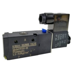 Kobmax 3 Port 2 Position 12.70Mm(1/2") Single Solenoid Valve Kx-3V-410-15