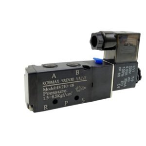 Kobmax 5 Port 2 Position 9.52Mm(3/8") Single Solenoid Valve Kx-4V-310-10