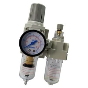 Kobmax 6.35Mm(1/4") Air Filter Regulator & Lubricator Combination With Guage Kx-Ac2010-02