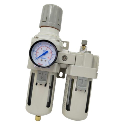 Kobmax 19.05Mm(3/4") Air Filter Regulator & Lubricator Combination With Guage Kx-Ac4010-06