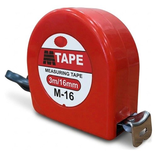 M-Tape Stainless Steel Measuring Tape Red — M-Tape Measuring Tapes