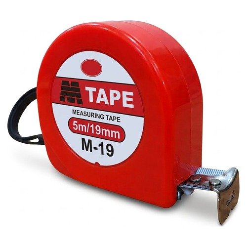 M-Tape Stainless Steel Measuring Tape Red - Image 2