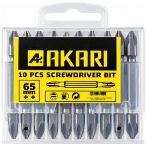 Akari 2.5 Inch Screw Driver Bit 65Mm Silver +/+ — Akari Screw Driver Bits