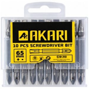 Akari 65Mm Screw Driver Bit 2.5 Inch Silver +/- — Akari Screw Driver Bits