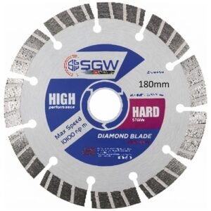 Sgw 7 Inch 14 Seg Diamond Saw Blade 180Mm Hard Stone 12Mm