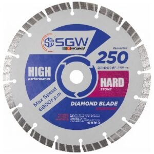Sgw 10 Inch 16 Seg Diamond Saw Blade 250Mm Hard Stone 12Mm — Sgw Diamond Saw Blades