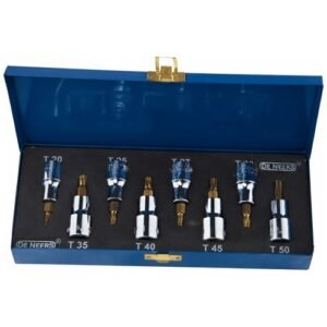 De Neers 1/2'' Square Drive 19 Pieces Torx Bit & E Socket Set Dn-7037 — De Neers Ratchet Handles & Sockets