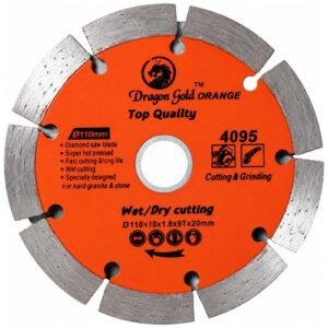 Dragon Gold 4 Inch 9 Seg Diamond Saw Blade 110Mm Wet/Dry Cutting 4095 — Dragon Gold Diamond Saw Blades
