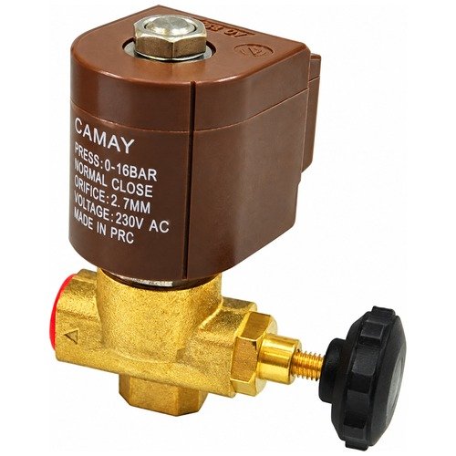 Akari 6.35Mm(1/4") High Pressure Steam Ironing Solenoid Valves With Knob Camay-Plus-Dl-6F — Akari Air & Steam Flow Control S…