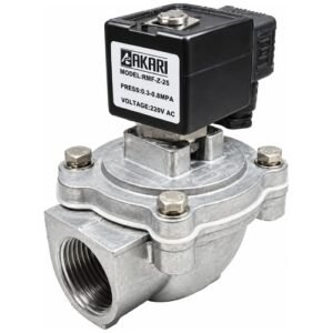 Akari 2 Port 2 Position 76.20Mm(3") Single Solenoid Dust Collecting Valve Female Thread Rmf-70 — Akari Air & Steam Flow Cont…