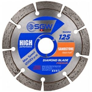 Sgw 5 Inch 9 Seg Diamond Saw Blade 125Mm Sand Stone — Sgw Diamond Saw Blades