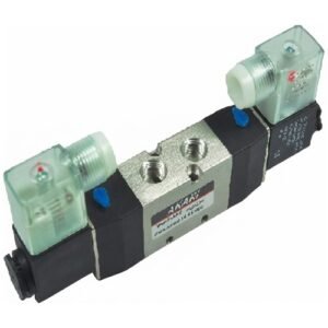 Akari 5 Port 2 Position 6.35Mm(1/4") Double Solenoid Valve Pu-520-D  Legris Type Series
