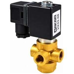 Akari 6.35Mm(1/4") Three Way Water Diverting Single Acting Solenoid Valve Vx33-08 — Akari Air & Steam Flow Control Solutions