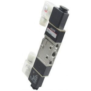 Akari 5 Port 2 Position 6.35Mm(1/4") Double Solenoid Valve D-522  German Type Series