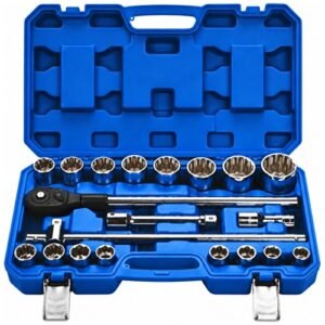 De Neers 3/4'' Square Drive 20 Pieces  Bihex Socket Set C-21Mbh