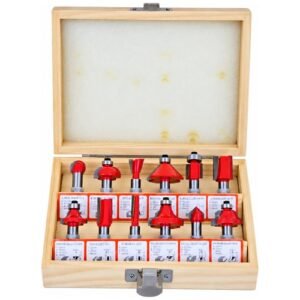 Akari 12 Pieces Router Bit Set 8Mm Shank — Akari Router & Trimmer Bits