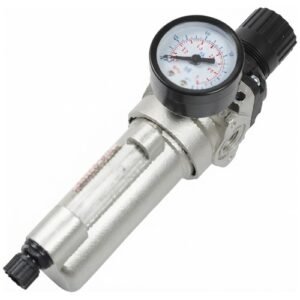 Akari 6.35Mm(1/4") Air Filter Regulator With Guage Qsc-104D Camozzi Type Series — Akari FRL Sets & Spares