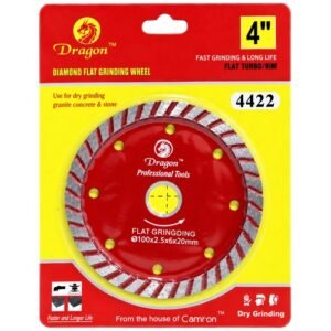 Alternative view of Dragon 4 Inch Flat Cup Rim & Turbo Diamond Saw Blade 100Mm 4422