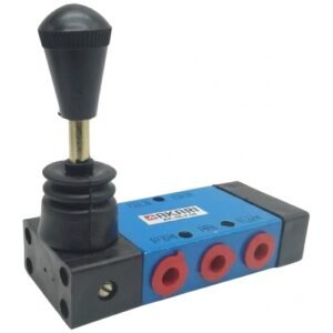Akari 5 Port 2 Position Hand Lever Valve Blue