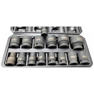 De Neers 1/2'' Square Drive 15 Pieces Impact Hex Socket Set Imp-Dn-15M - Image 3