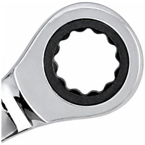 Alternative view of De Neers Combination Ring & Open End Gear Wrench Elliptical Mirror Finish