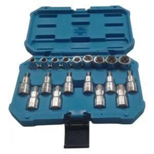 Taparia 1/2'' Square Drive 19 Pieces Torx Bit & E Socket Set STES19