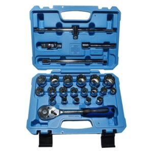 Taparia 1/2'' Square Drive 24 Pieces Bihex Socket Set BMS15MXL