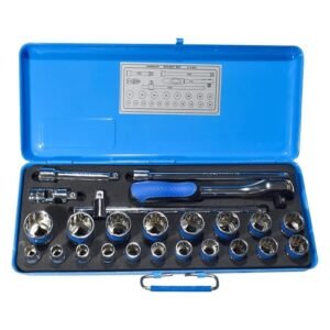 Taparia 1/2'' Square Drive 24 Pieces Bihex Socket Set S-15MXL