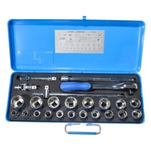 Taparia 1/2'' Square Drive 24 Pieces Hex Socket Set S-15HXL