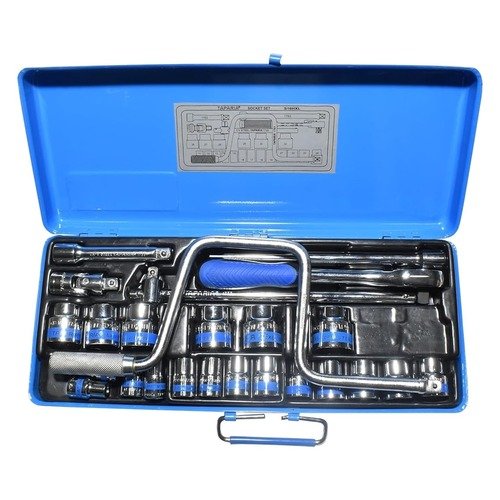 Taparia 1/2'' Square Drive 25 Pieces Hex Socket Set S-16HXL