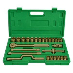 Taparia 1/2'' Square Drive 31 Pieces Bihex Socket Set Beryllium Copper